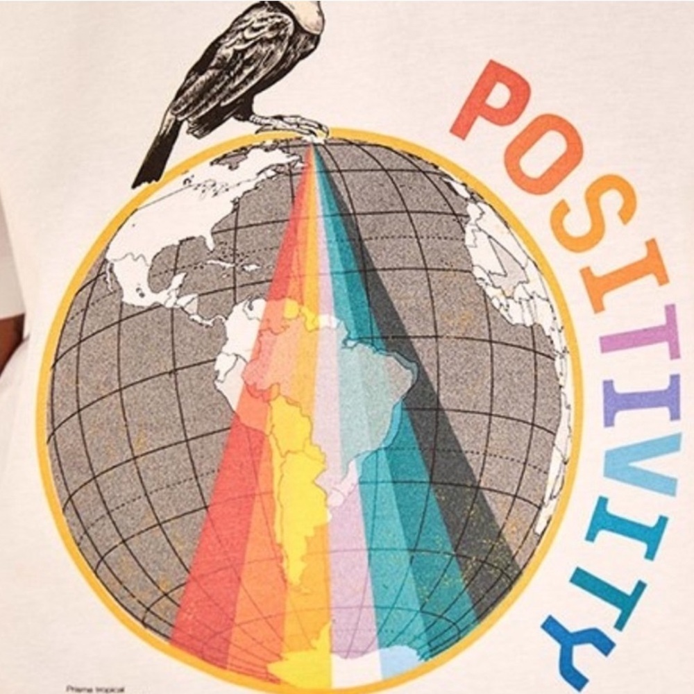Farm Rio Positivity Tee Shirt- Small. - Picture 2 of 5